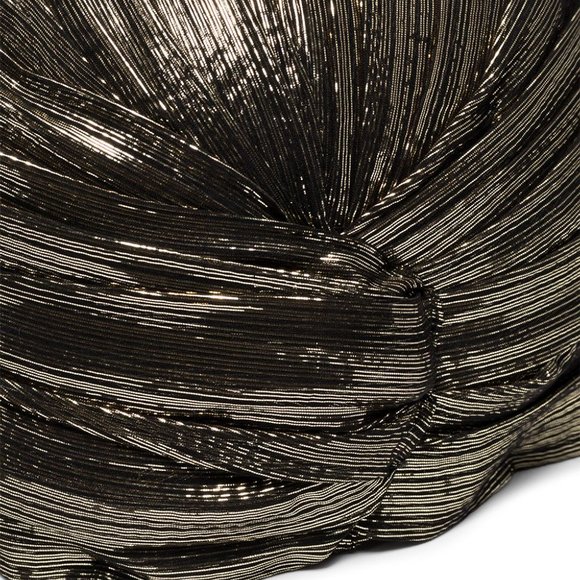 Saint Laurent metallic-effect turban hat main image 4